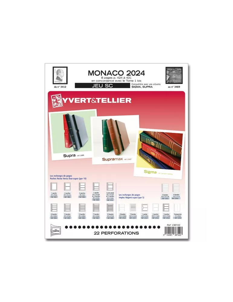 MONACO SC : 2024 (JEUX AVEC POCHETTES)