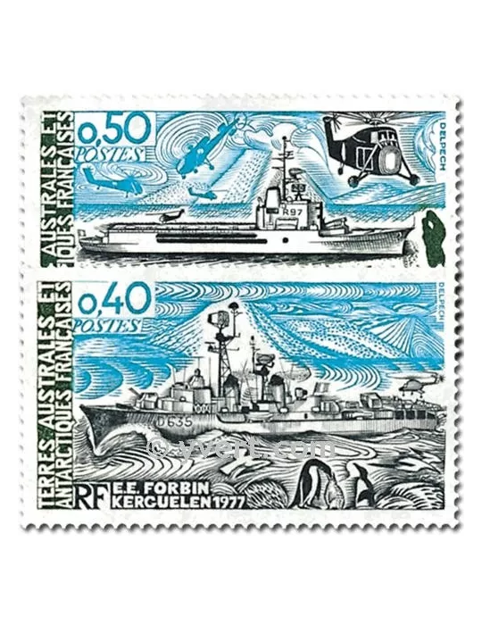 n° 74/75 - Timbre TAAF Poste