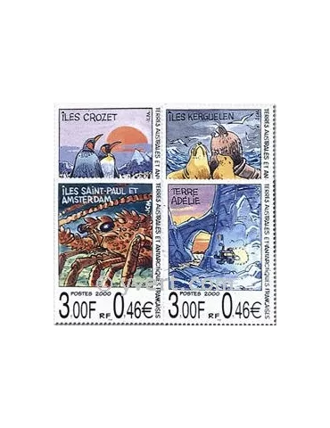 n° 281/284 (BF 4) - Timbre TAAF Poste