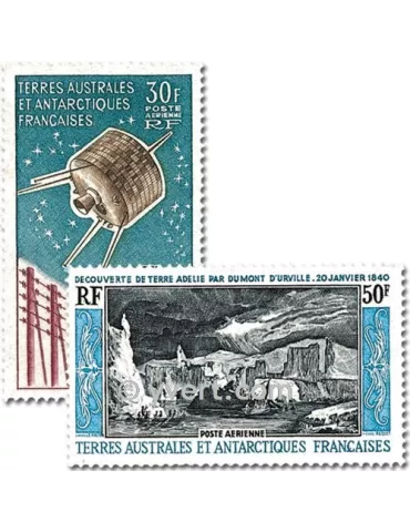 n° PA8/9 - Timbre TAAF Année complète (1965)