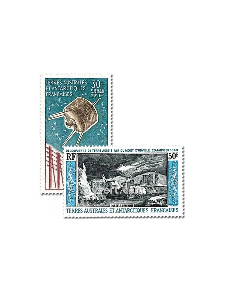 n° PA8/9 - Timbre TAAF Année complète (1965)