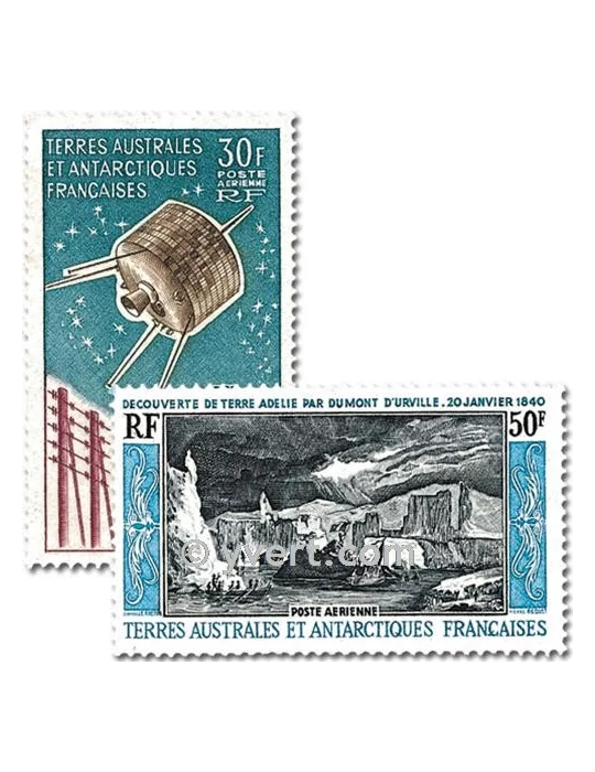 n° PA8/9 - Timbre TAAF Année complète (1965)