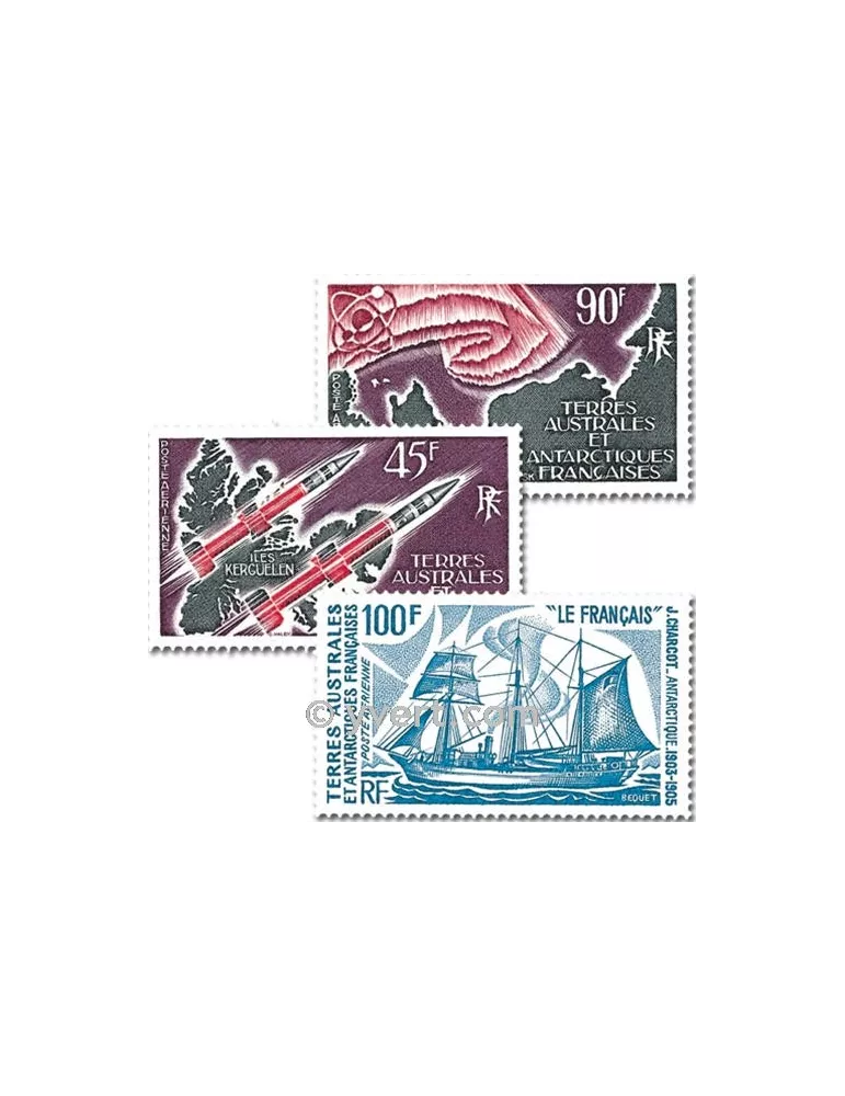 n° PA38/41 - Timbre TAAF Année complète (1975)