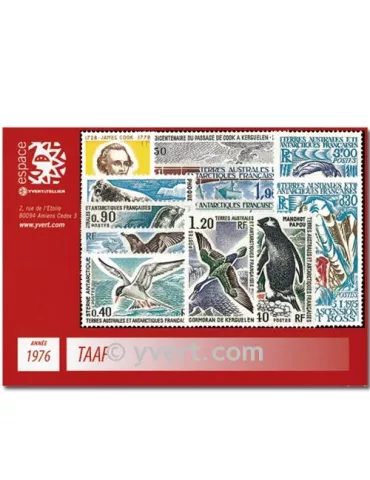 n° 55/63+PA43A/47 - Timbre TAAF Année complète (1976)