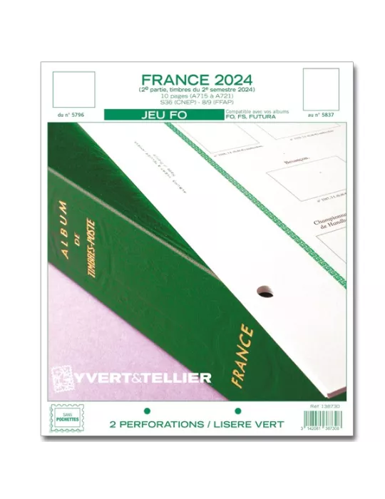FRANCE FO : 2024 - 2E SEMESTRE (JEUX SANS POCHETTES)