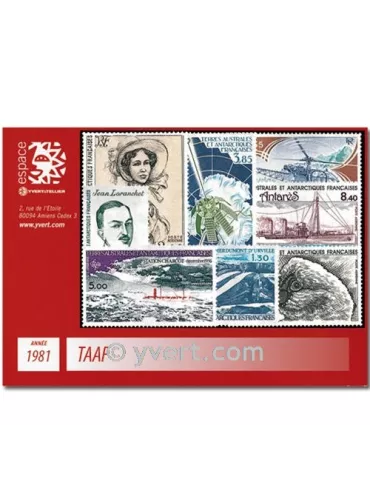 n° 92/94+PA65/70 - Timbre TAAF Année complète (1981)