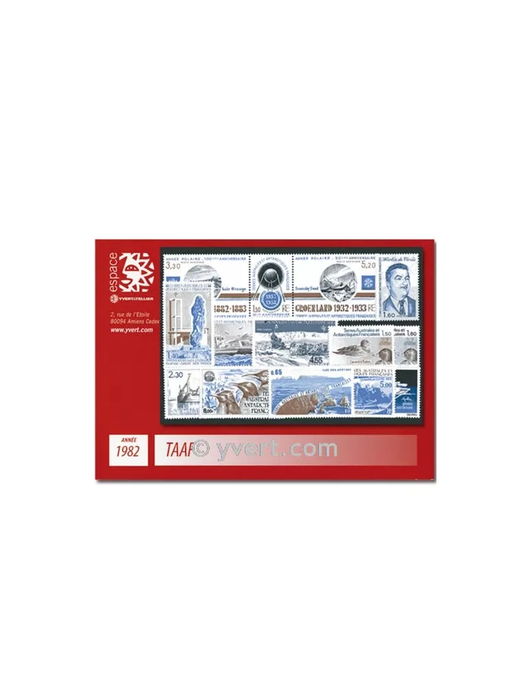 n° 95/100+PA71/78 - Timbre TAAF Année complète (1982)