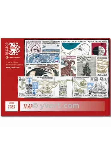 n° 109/114+PA86/91 - Timbre TAAF Année complète (1985)