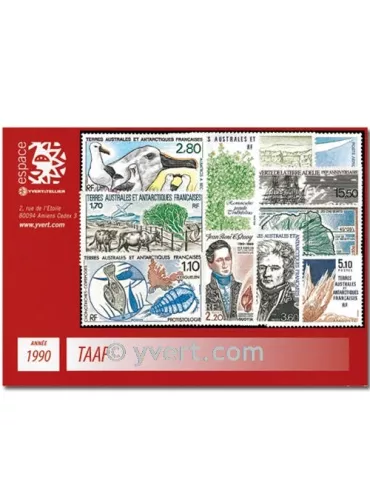 n° 148/154+PA110/14 - Timbre TAAF Année complète (1990)