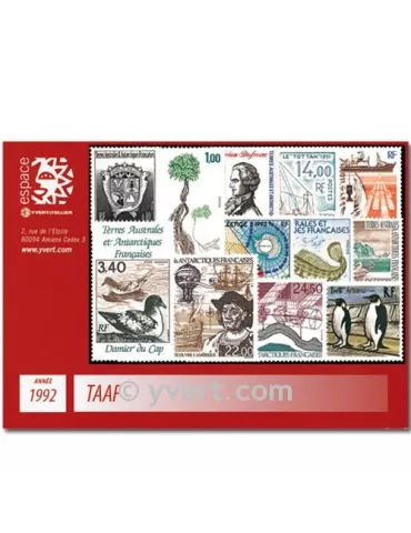 n° 163/170+PA120A/24 - Timbre TAAF Année complète (1992)