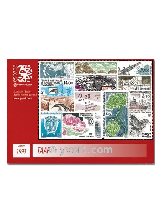 n° 171/183+PA125/28 - Timbre TAAF Année complète (1993)