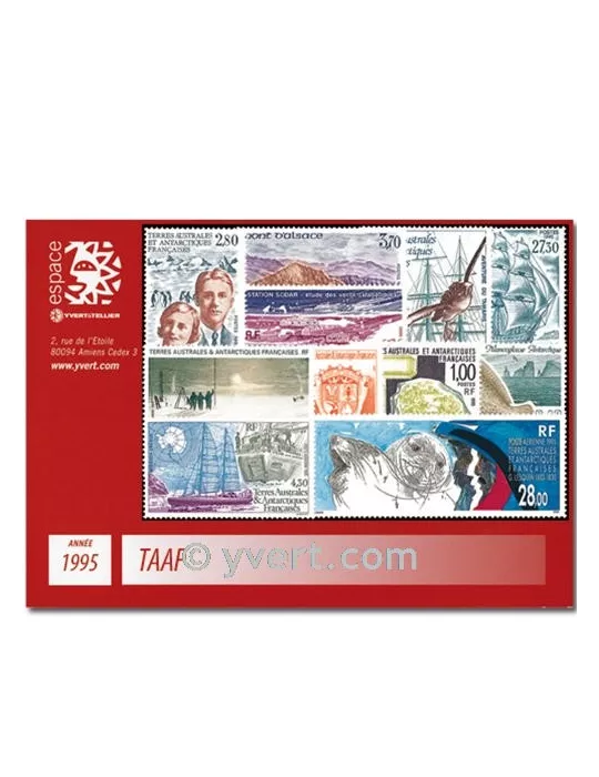 n° 194/202+PA134/36 - Timbre TAAF Année complète (1995)