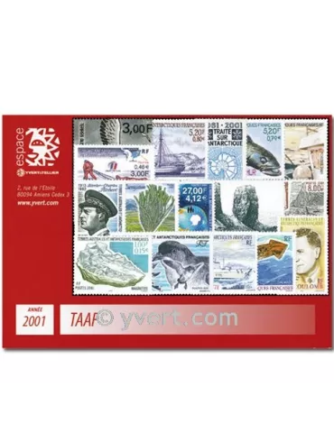 n° 287/321 - Timbre TAAF Année complète (2001)