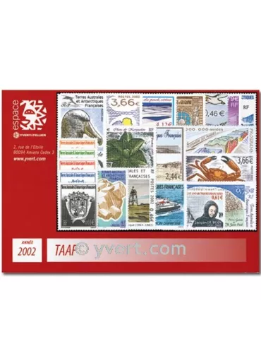 n° 322/348 - Timbre TAAF Année complète (2002)