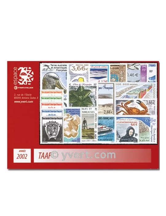 n° 322/348 - Timbre TAAF Année complète (2002)