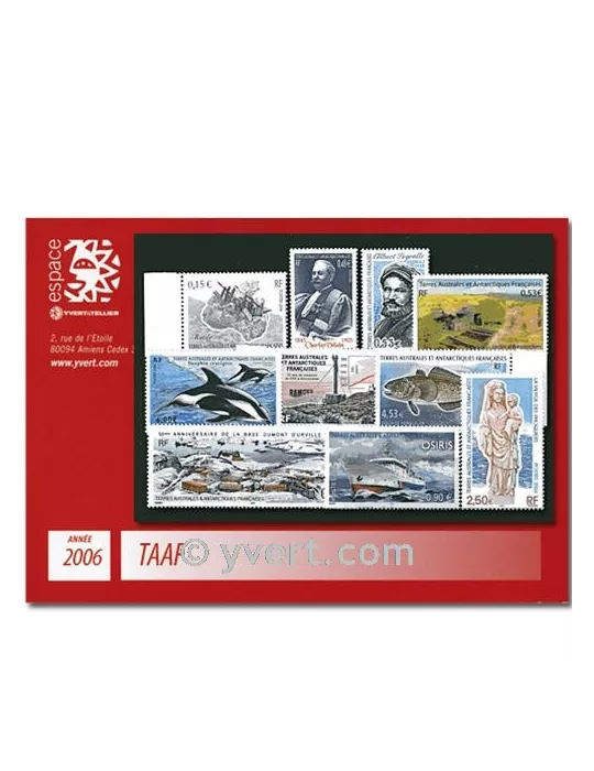 n° 435/452 - Timbre TAAF Année complète (2006)