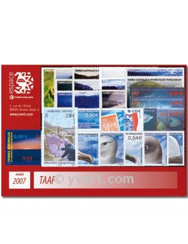 n° 453/493 - Timbre TAAF Année complète (2007)
