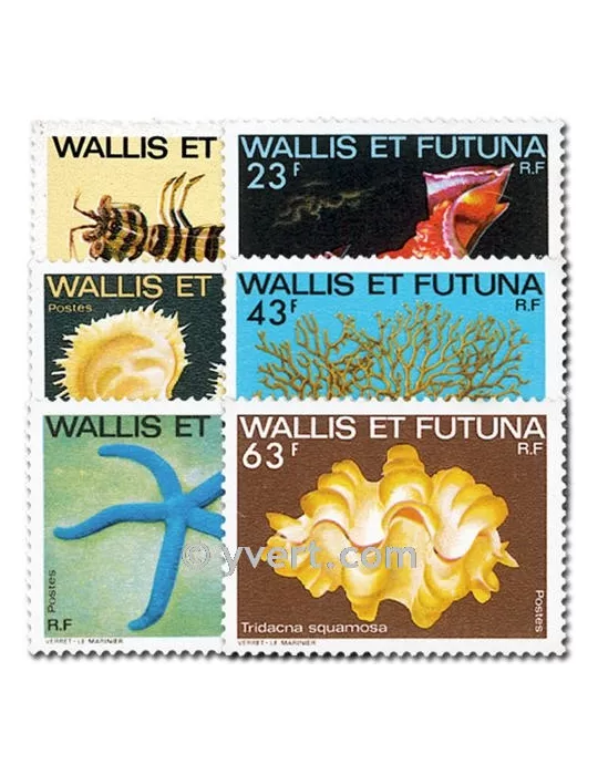 n° 248/253 - Timbre Wallis et Futuna Poste