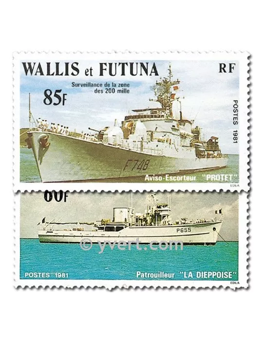 n° 279/280 - Timbre Wallis et Futuna Poste