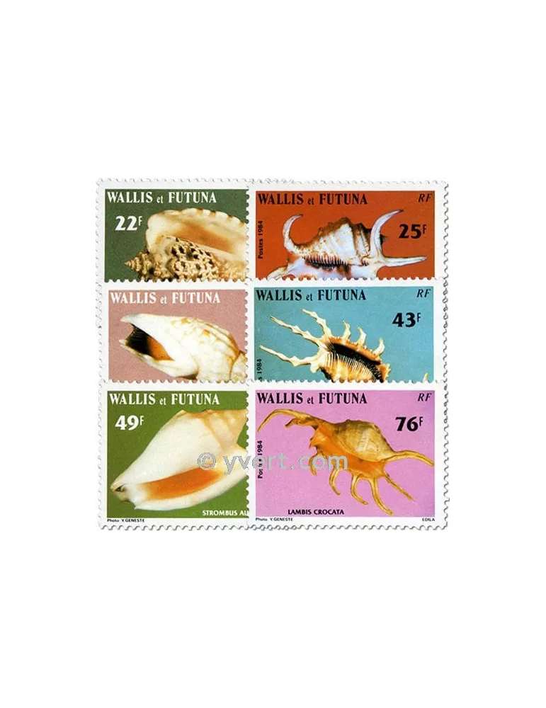 n° 312/317f (feuille) - Timbre Wallis et Futuna Poste
