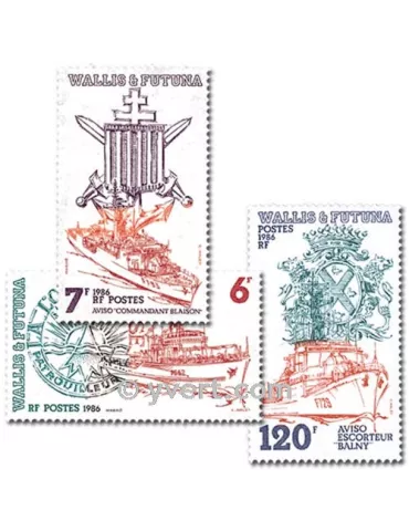 n° 348/350 - Timbre Wallis et Futuna Poste 2