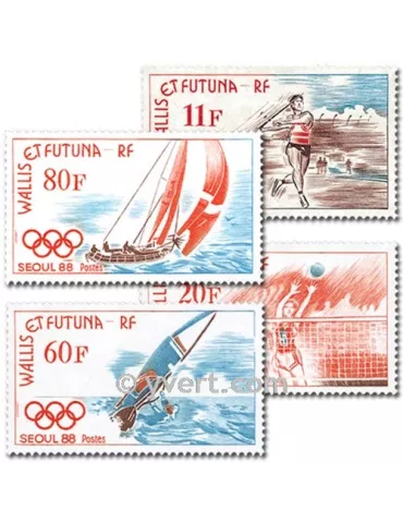 n° 378/381 - Timbre Wallis et Futuna Poste 2