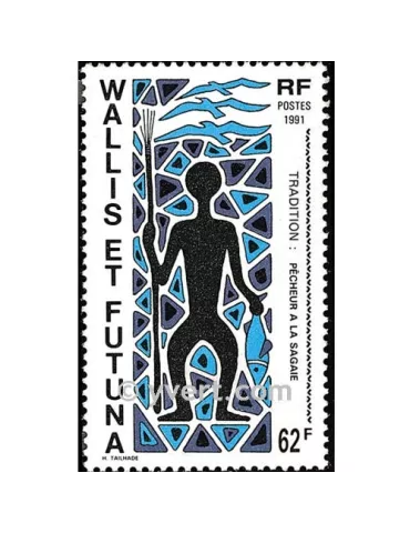 n° 409 - Timbre Wallis et Futuna Poste 2