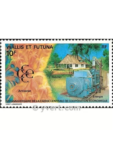 n° 419 - Timbre Wallis et Futuna Poste 2