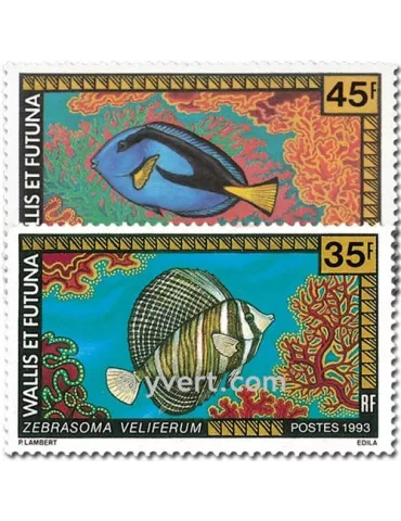 n° 451/452 - Timbre Wallis et Futuna Poste 2
