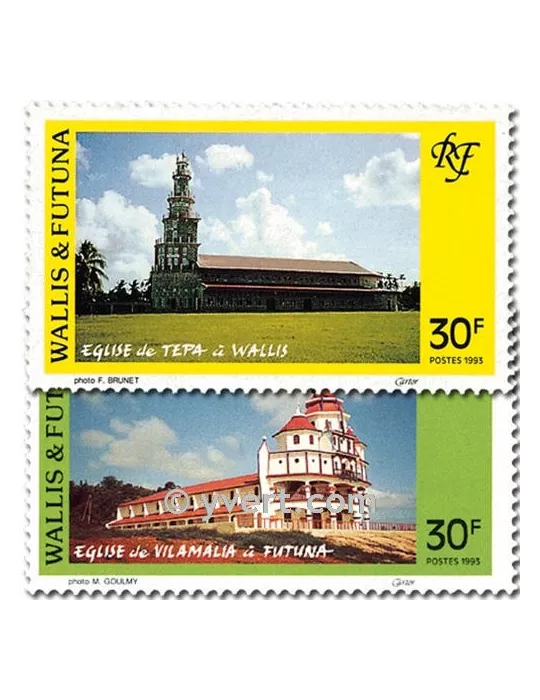 n° 455/456 - Timbre Wallis et Futuna Poste