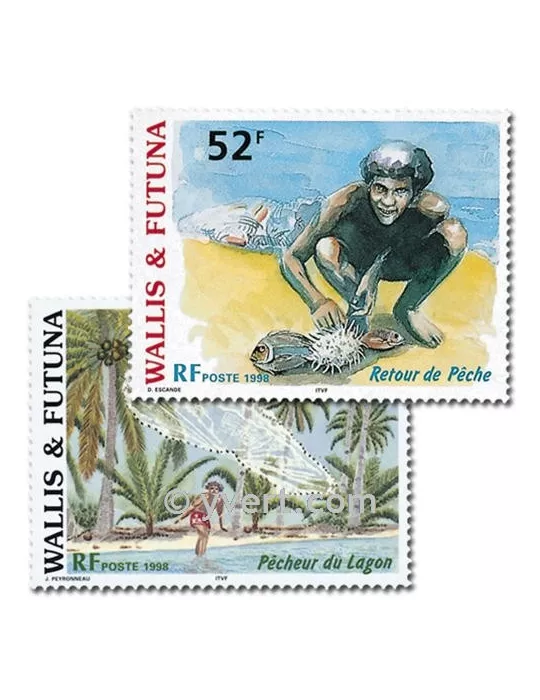 n° 518/519 - Timbre Wallis et Futuna Poste