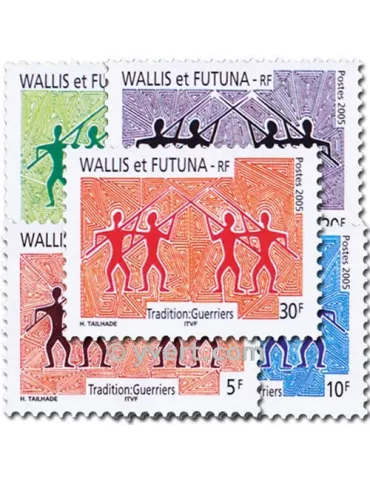 n° 635/639 - Timbre Wallis et Futuna Poste 2