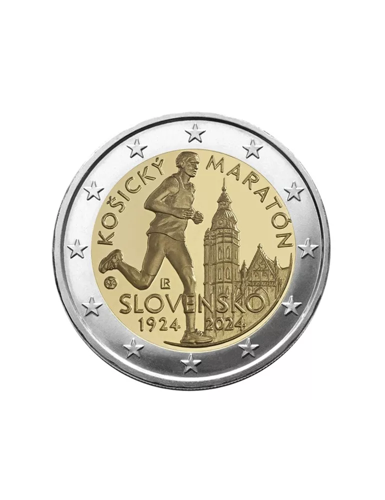 2 EURO COMMEMORATIVE 2024 : SLOVAQUIE (100 ans du marathon international de Kosice)