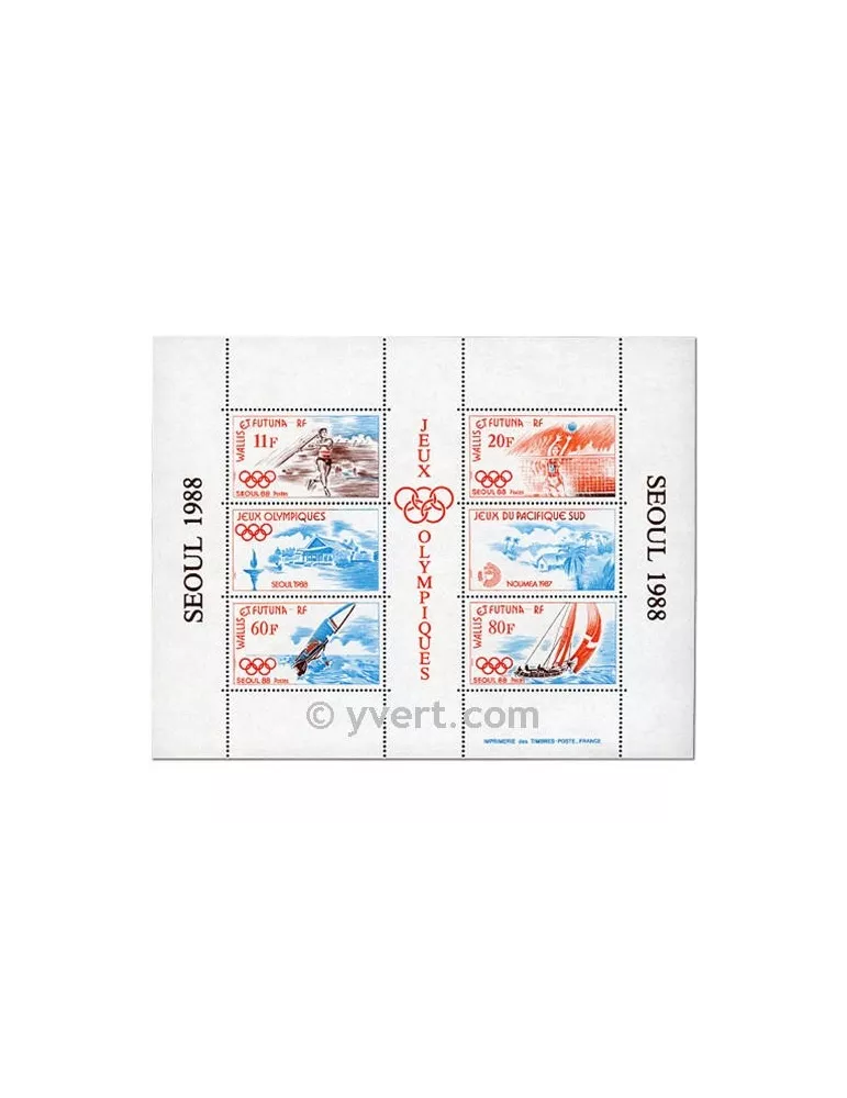 n° 3 - Timbre Wallis et Futuna Bloc et feuillets