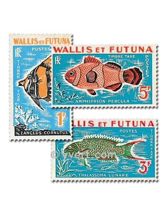 n° 37/39 - Timbre Wallis et Futuna Taxe
