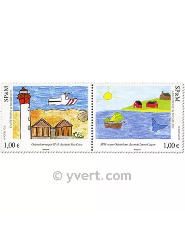 n° 976/977 - Timbre Saint-Pierre et Miquelon Poste 2