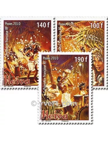 n° 909/911 - Timbre Polynésie Poste 2