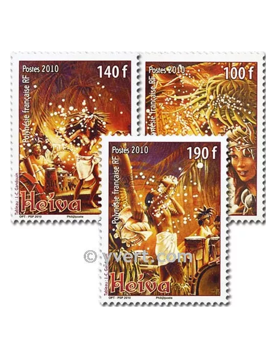 n° 909/911 - Timbre Polynésie Poste