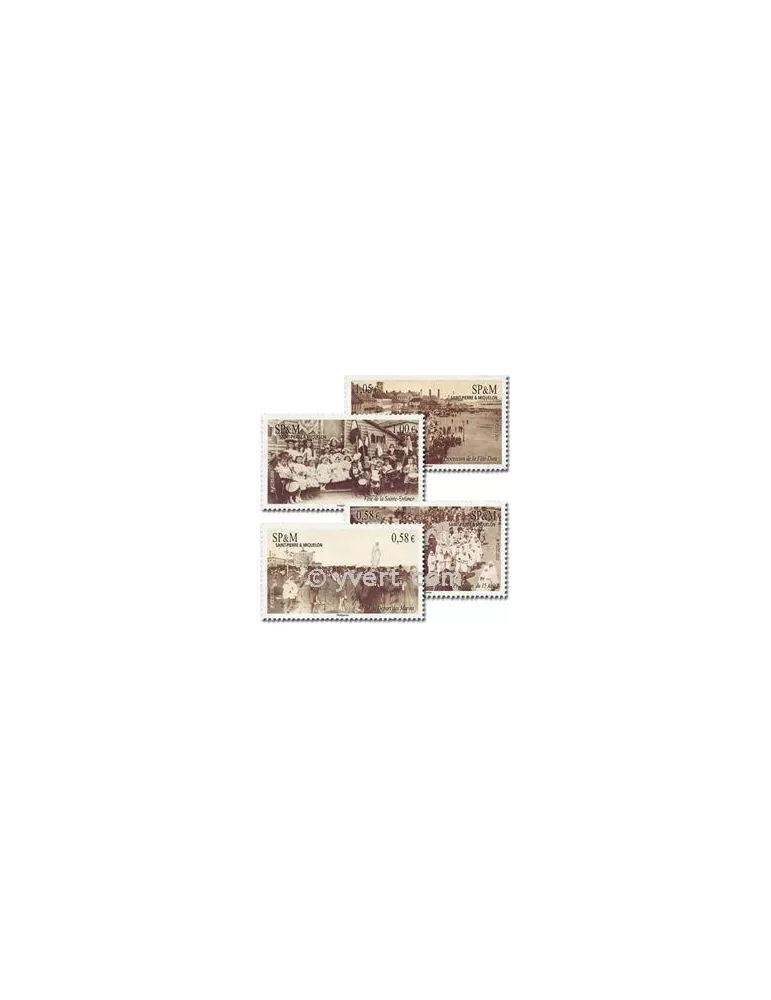 n° 986/989 (BF 15) - Timbre Saint-Pierre et Miquelon Poste