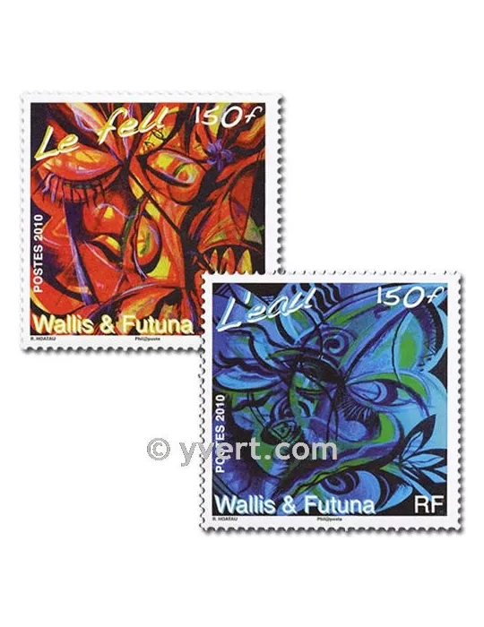 n° 742/743 - Timbre Wallis et Futuna Poste