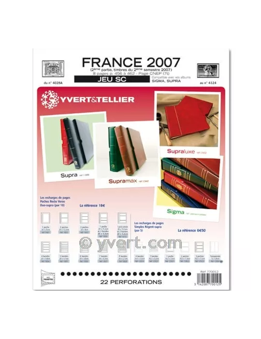 FRANCE SC : 2007 - 2E SEMESTRE (JEUX AVEC POCHETTES)