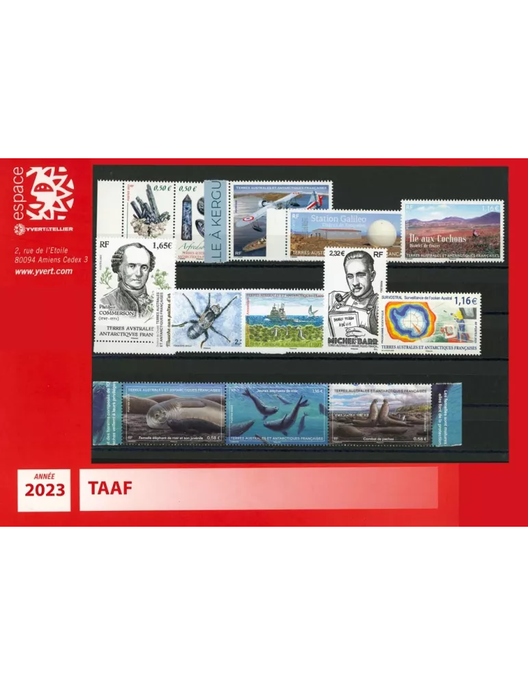 n° 1024/C1050 - Timbre TAAF Année complète (2023)