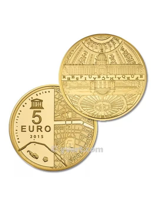 5 EUROS OR - FRANCE - UNESCO BE 2015