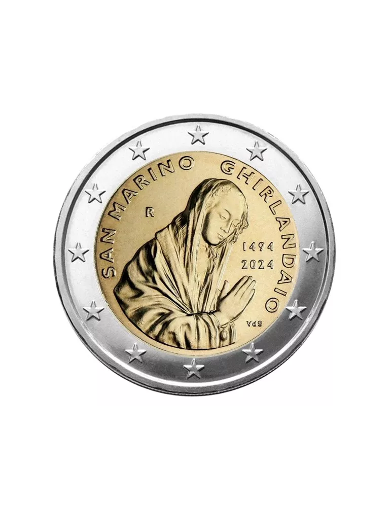 BU : 2 EURO COMMEMORATIVE 2024 : SAINT-MARIN (530e Anniversaire de la Mort de Ghirlandaio)