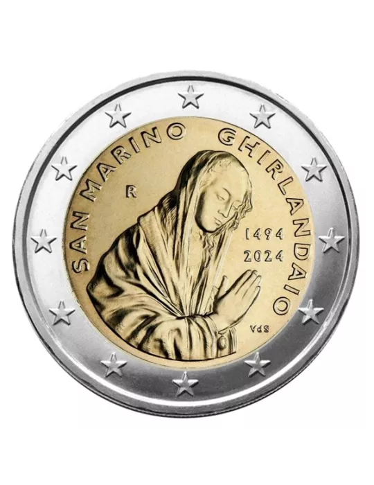 BU : 2 EURO COMMEMORATIVE 2024 : SAINT-MARIN (530e Anniversaire de la Mort de Ghirlandaio)