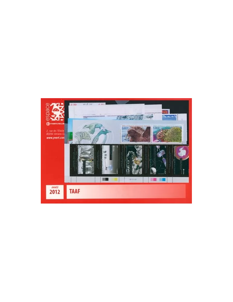 n° 602/640 - Timbre TAAF Année complète (2012)