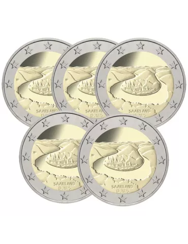 2 EURO COMMEMORATIVE 2025 : ALLEMAGNE (Présidence de Sarre au Bundesrat) - 5 ateliers