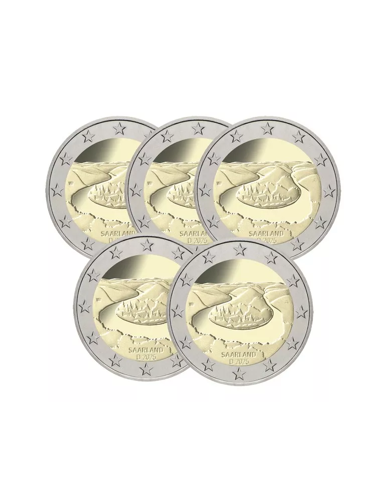 2 EURO COMMEMORATIVE 2025 : ALLEMAGNE (Présidence de Sarre au Bundesrat) - 5 ateliers