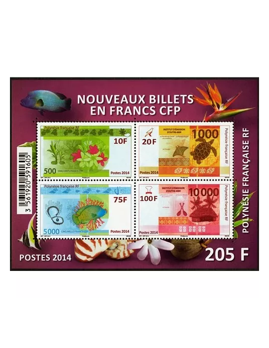 n° 40 - Timbre Polynésie Bloc et feuillets