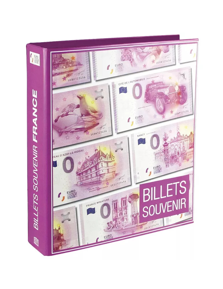 Reliure BILLETS €URO SOUVENIR FRANCE SAFE